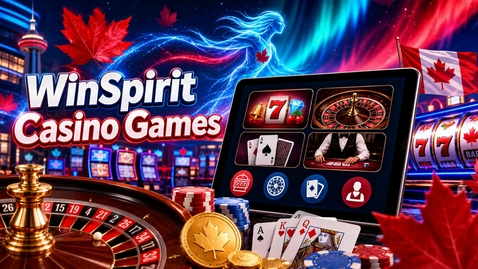 WinSpirit Casino Games, Slots and Live Casino Canada content banner