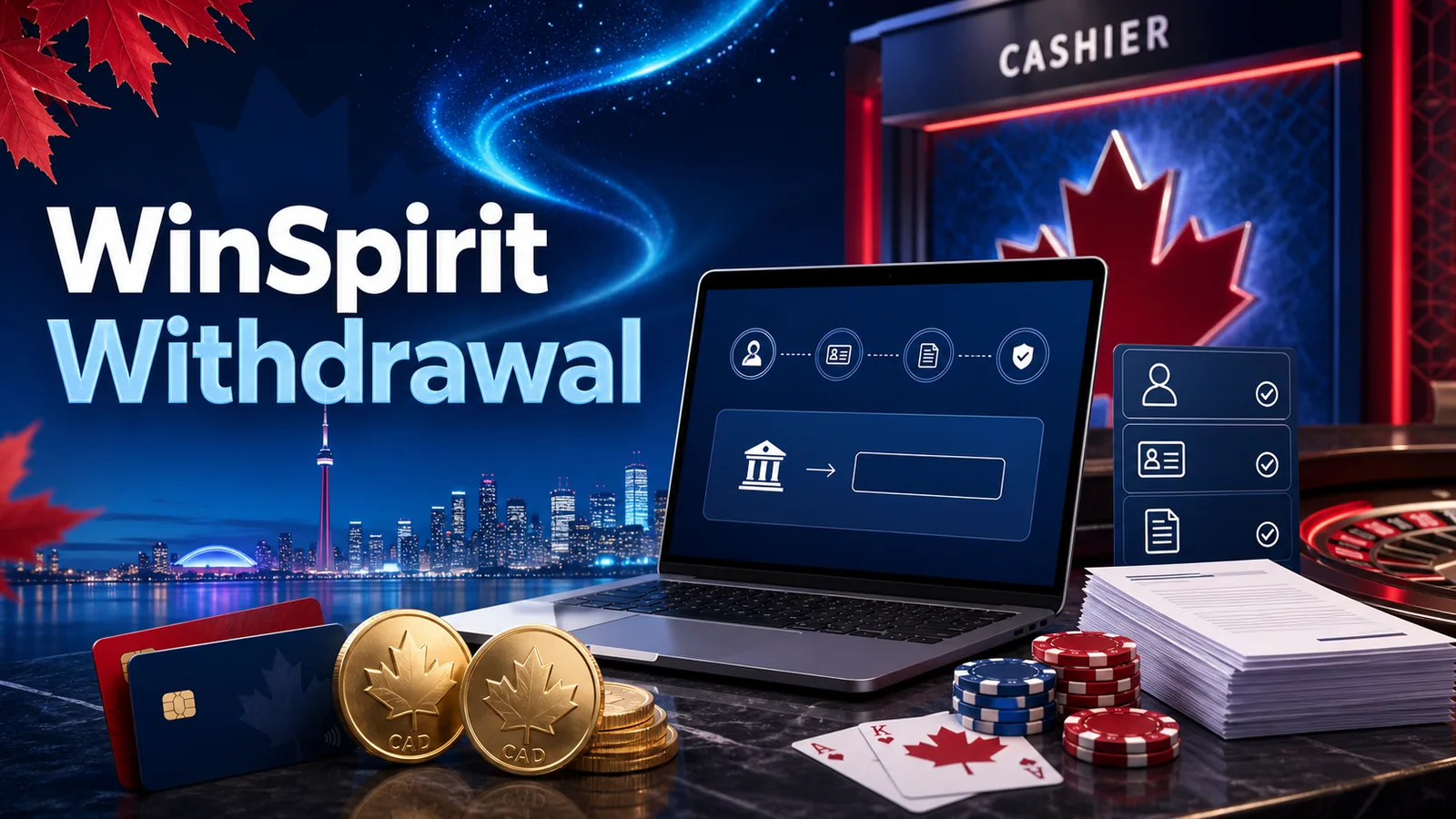 WinSpirit Casino Withdrawals, Interac, CAD and KYC Canada content banner